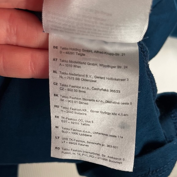 JEAN PASCALE  |  Blue Short Sleeve Logo T-Shirt - Picture 7 of 8